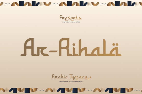 Ar-rihala: An Arabic-style Display Font for Modern Branding