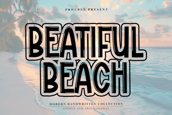 Beatiful Beach: A Bold Display Font for Playful Branding