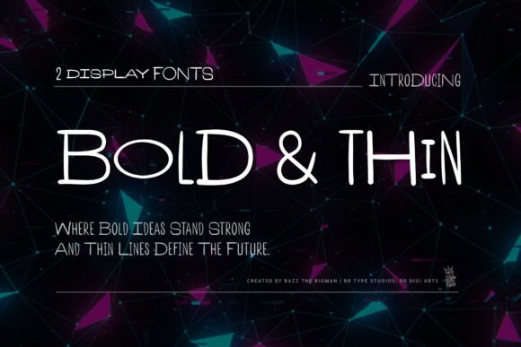 Bold and Thin: A Display Font for Editorial Storytelling