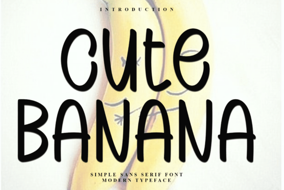 Cute Banana Font for Web Designers
