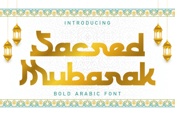 Font Choice That Speaks Volumes: Sacred Mubarak in Action