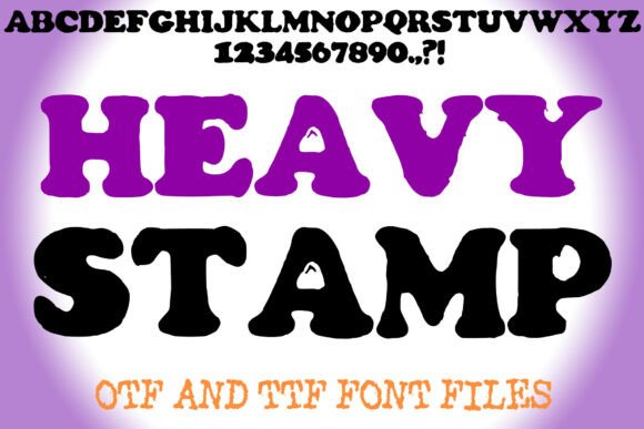 Heavy Stamp: A Display Font Built for Handmade Impact