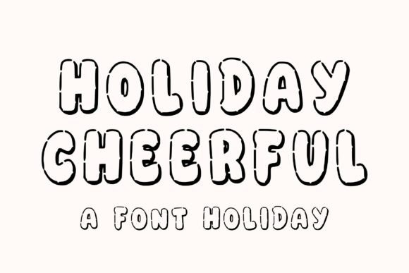 Holiday Cheerful: A Bold Display Font for Seasonal Marketing Campaigns