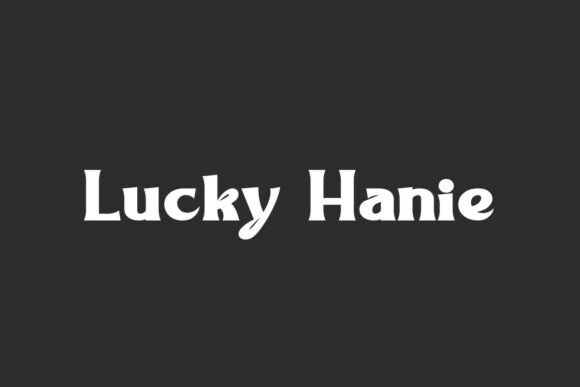 Lucky Hanie: A Playful Display Font for Small Business Branding