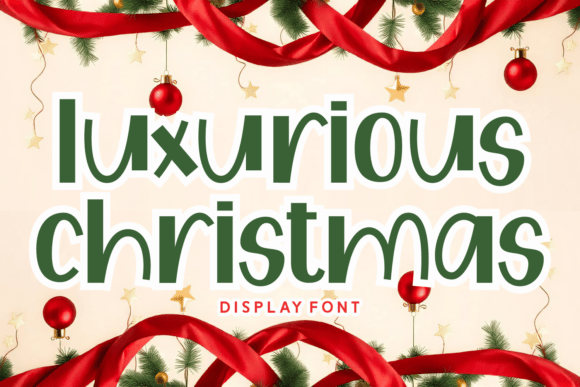 Luxurious Christmas Font for Festive Craft Projects