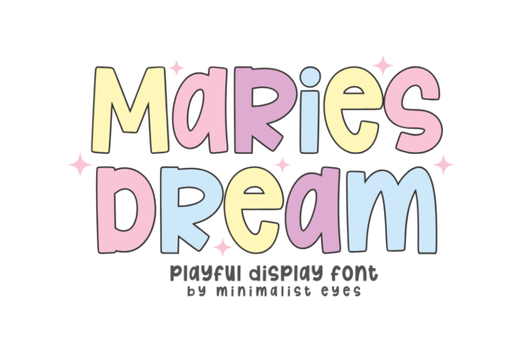 Maries Dream: A Modern Display Font for Editorial Storytelling