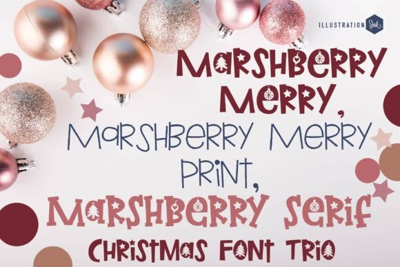 Marshberry Merry Trio: A Handcrafted Font for Makers