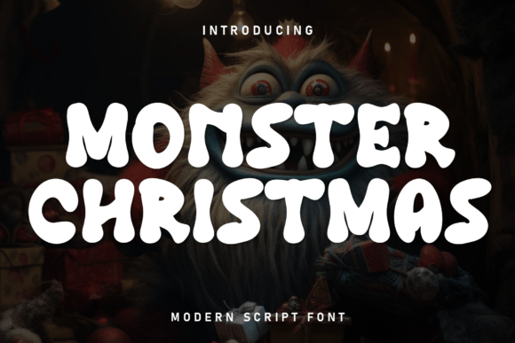 Monster Christmas Font for Handmade Creators