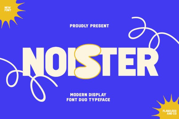 Noister: A Display Duo Font With Playful Editorial Appeal
