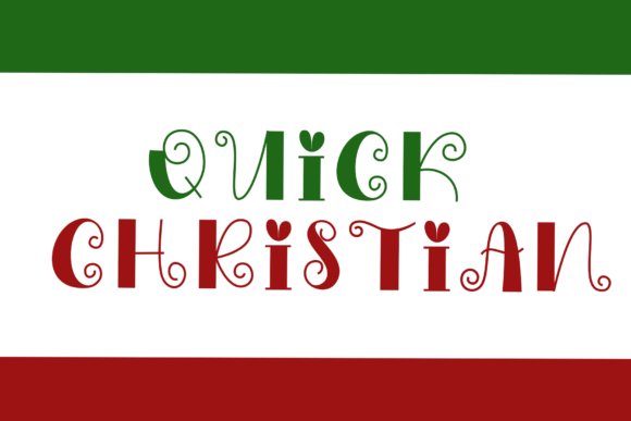 Quick Christian Font: Sweet Swirls for Publication Design