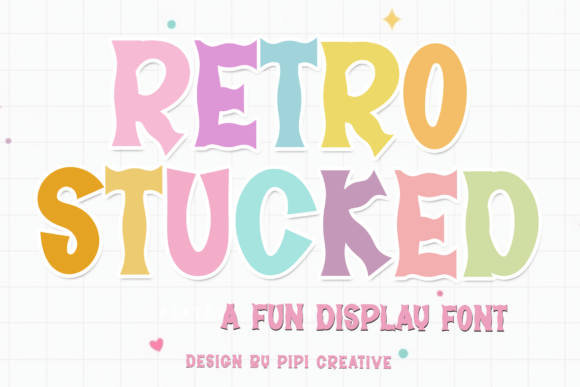 Retro Stucked: A Warm Display Font for Editorial Projects