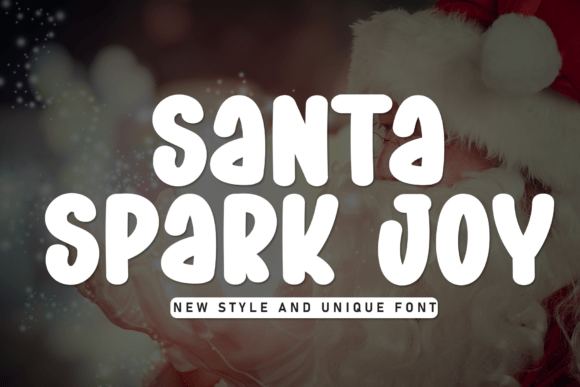 Santa Spark Joy: A Handwritten Display Font for Brand Design