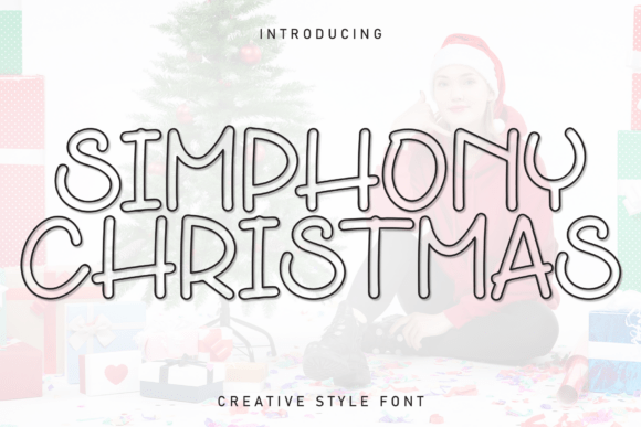 Simphony Christmas: A Handcrafted Display Font for Festive Creations