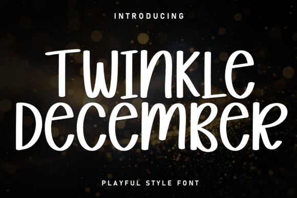 Twinkle December Font: A Bouncy Handwritten Typeface for Crafters