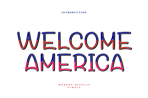 Welcome America Display Font Review for Brand Designers